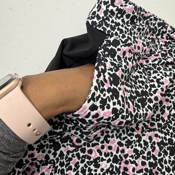 San Soleil Tennis Pickleball Skort SPF 50 Sz S Leopard Print Golf Pull On Pocket - Picture 8 of 9